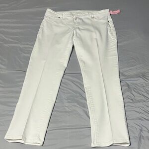 Simply Vera Vera Wang Women's Cream Straight Leg Jeans